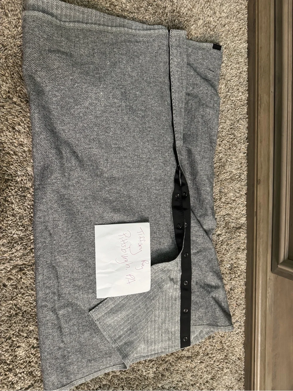 lululemon athletica Gray Herringbone Wrap Scarf